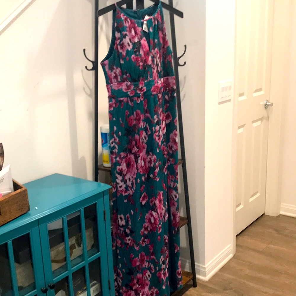 Emerald Green Flower Dress